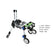 4-Wheel Veterinary Pet Wheelchair
